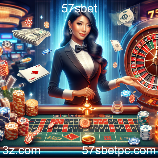 A Emoção do Cassino Ao Vivo no 57sbet